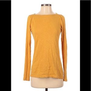 J.Crew, Long Sleeve T-Shirt, Mustard, Size XL